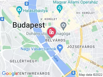 Budapest éttermek a térképen