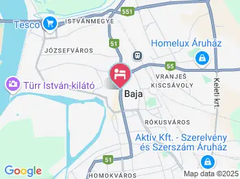 Gimi Panzió Baja a térképen