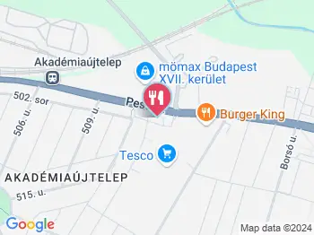 Burger King - Pesti út Budapest a térképen