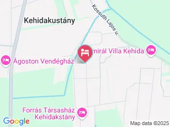 Vándorbab Apartmanok Kehidakustány a térképen