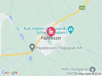 Pápateszér a térképen