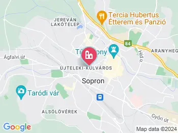 Sopron kalandpark a térképen