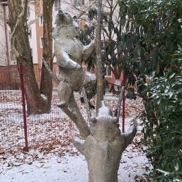 Mackók-szobor Budapest - Külső kép