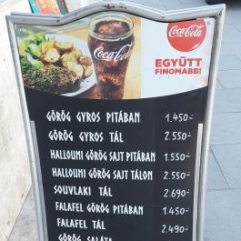 Philippos Gyros Bár Budapest - Étlap/itallap