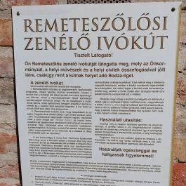 Zenélő ivókút Remetesz?l?s - Egyéb