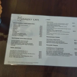 Bagoly Cafe Budapest - Étlap/itallap