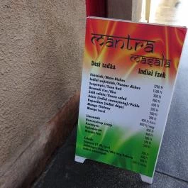 Mantra Masala Budapest - Étlap/itallap